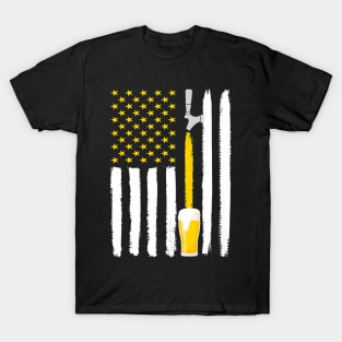 Craft beer lover i american flag i usa i th july T-Shirt